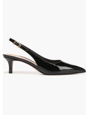 Franco Sarto Kate Patent Slingback Pointed Pumps in Black Size 7